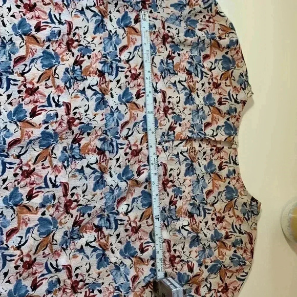 RW & Co chiffon like, lightweight  summer tunic style, hi lo blouse. - Picture 9 of 9